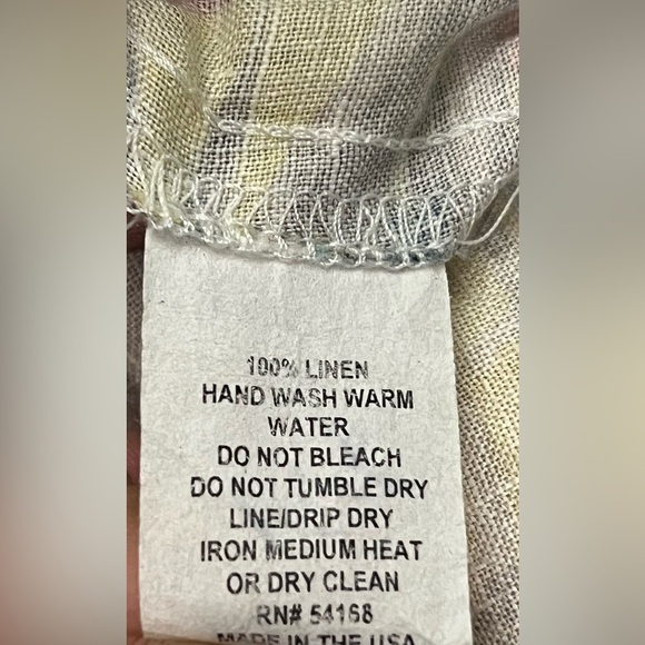 Elliott Lauren Size Small Tropical Linen Pants - Picture 2 of 6